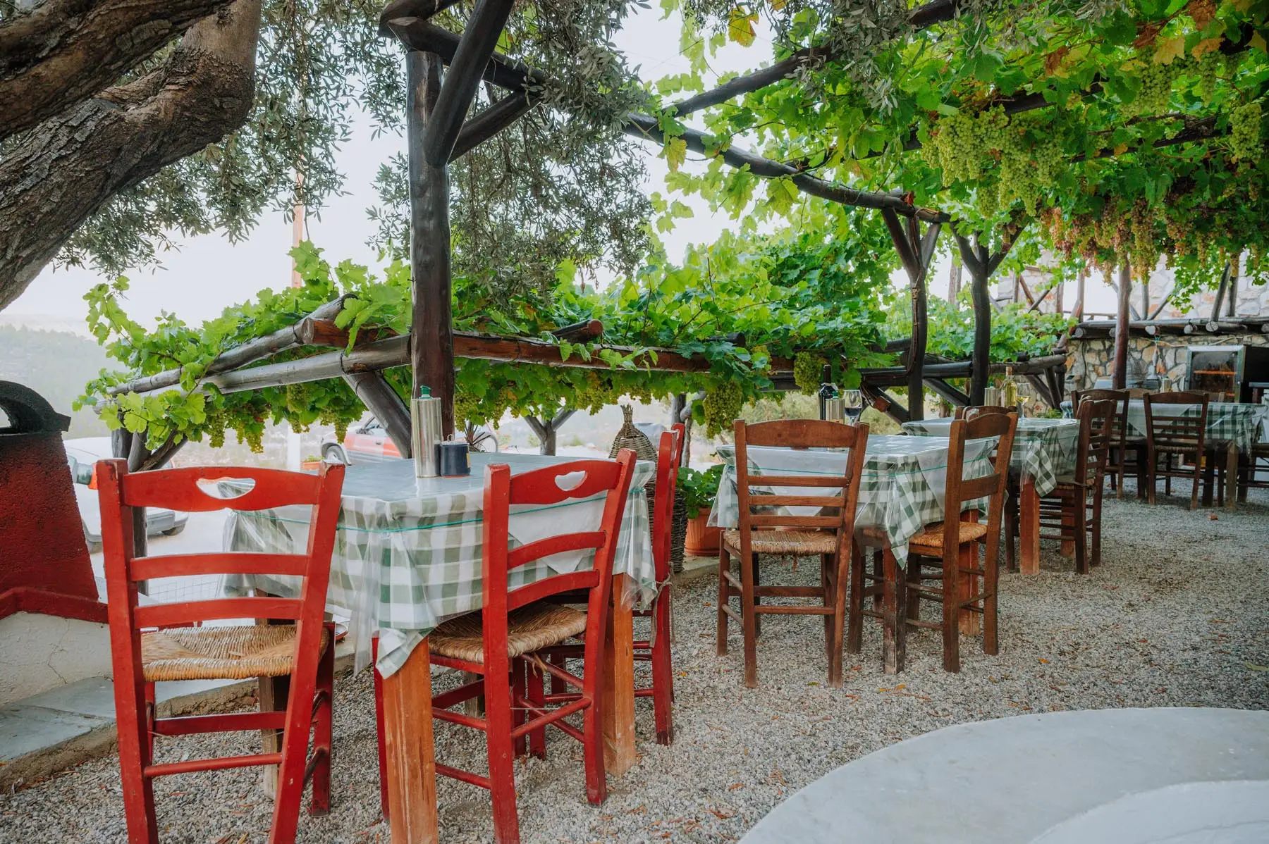 Warm interior for dining and stay