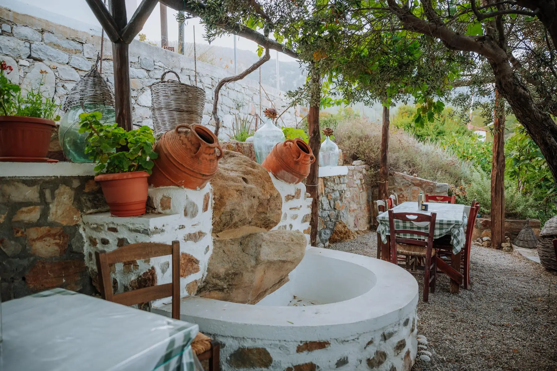 Cozy corner for intimate dining